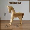 Unfinished Wooden Horse Blank Animal Ornament Desktop Paintable Sculpture for Housewarming Party