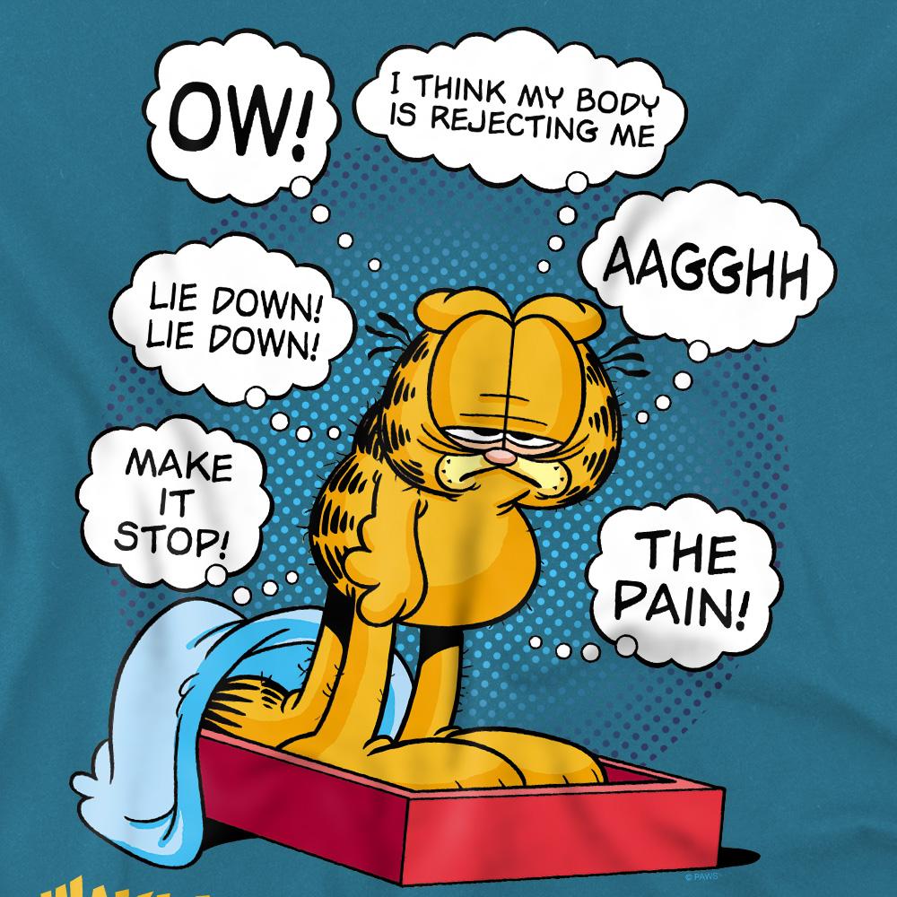 Garfield Mens Waking Up Is Hard To Do T-Shirt