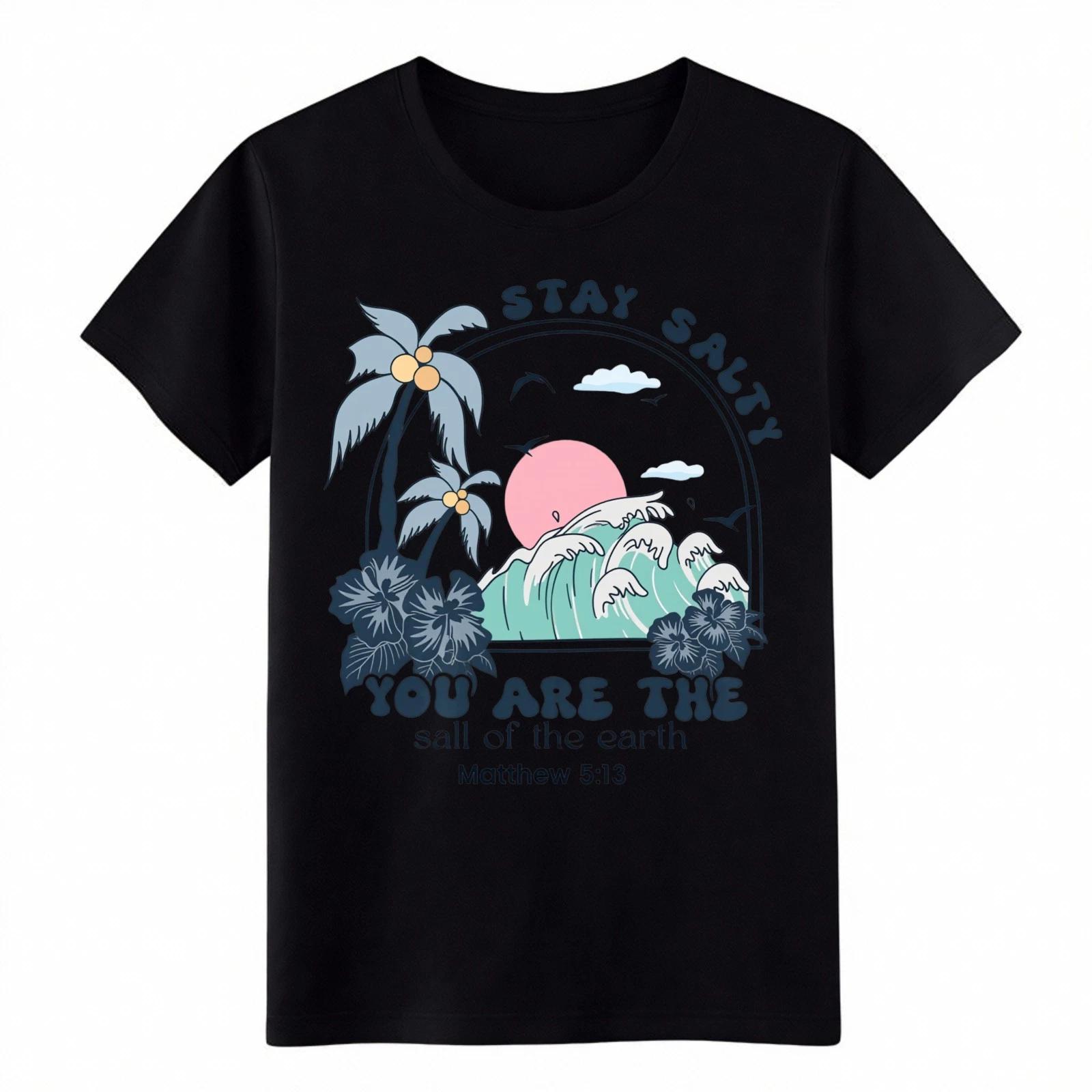 Stay Salty You Are The Salt Of The Earth Matthew T-Shirt Christian Beach Stay XL