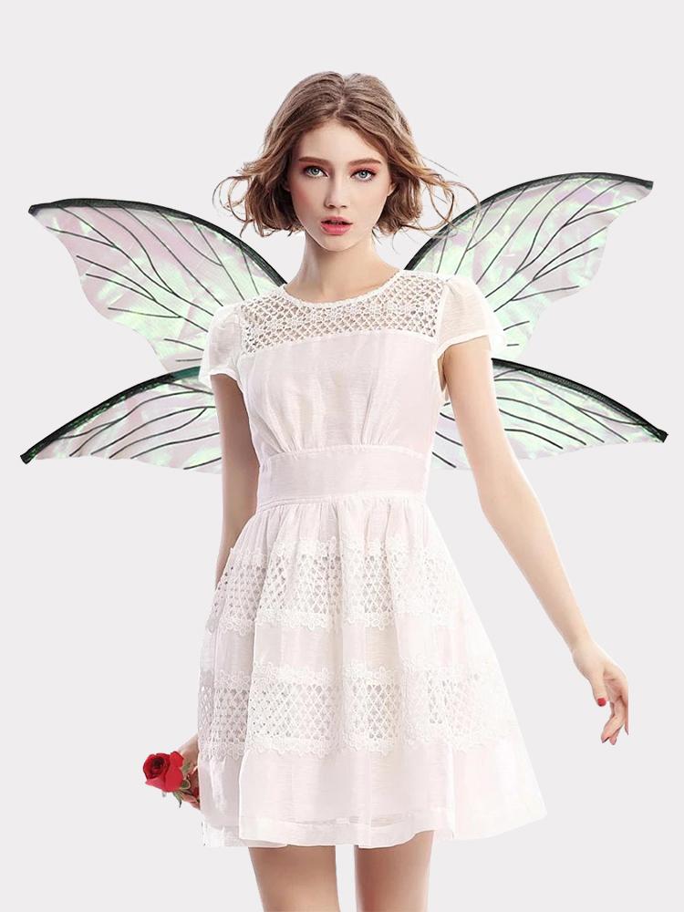 Dress UP Elf Cosplay Wing for Adults Women Girls Butterfly Wings Fairy Wings Costume Halloween Fairy Costumes