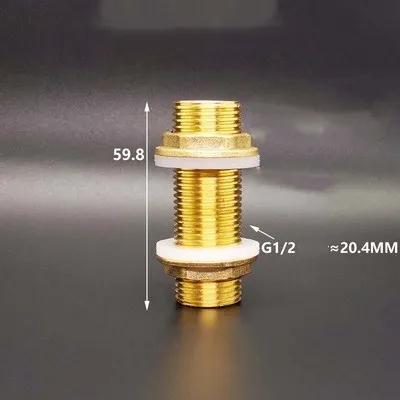 Various 1/2" 3/4" 1" BSP Male Brass Water Tank Bulkhead Pipe Fitting Connector Coupler Adapter Home Garden Hole Drainer