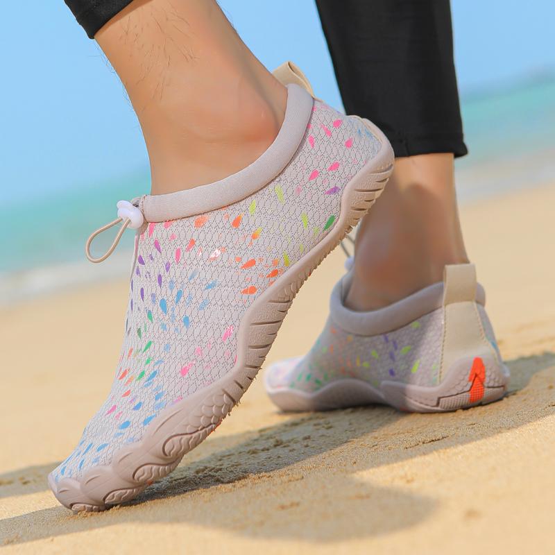 Men Women Water Shoes Quick Dry Non Slip Five Finger Shoes Outdoor Wading Swimming Barefoot Aqua Shoes Lightweight Sneakers