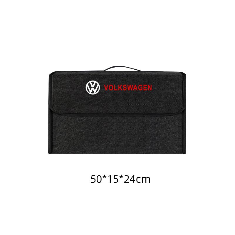 2026 Hot For VW VOLKSWAGEN Car Felt Storage Bag Folding Organizer Box Trunk Tool Case Car Organizer Bag For Volkswagen VW GOLF P