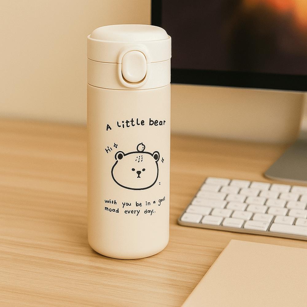 Leak Proof Cartoon Tumbler Vacuum Insulation Kids Water Cup  Students Use