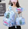 3Pcs/set Anime Hatsune Miku Printed Backpack Handbag Pencil Case for Teenager Student Bookbag Schoolbag Women Large Capacity Waterproof Travel Bag