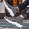 Autumn and Winter Casual Fly-woven Mesh Shoes Large Size Couple Light Cotton Women's Cotton Shoes Socks Shoes Men's Shoes