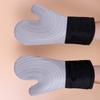 Silicone oven heat insulation gloves, suitable for cooking, baking and grilling, extended style, BPA-free, easy to clean, flexib