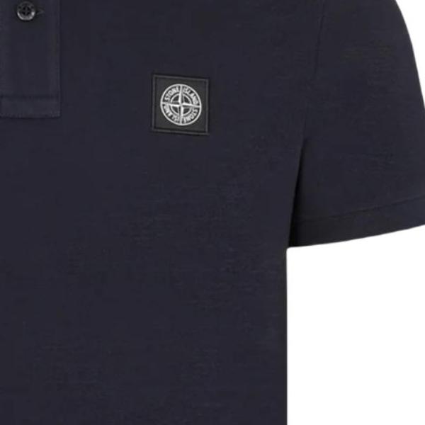 STONE ISLAND Logo gerader Schnitt kurzärmeliges Poloshirt Herren Poloshirts L1S152200008S0017V0020