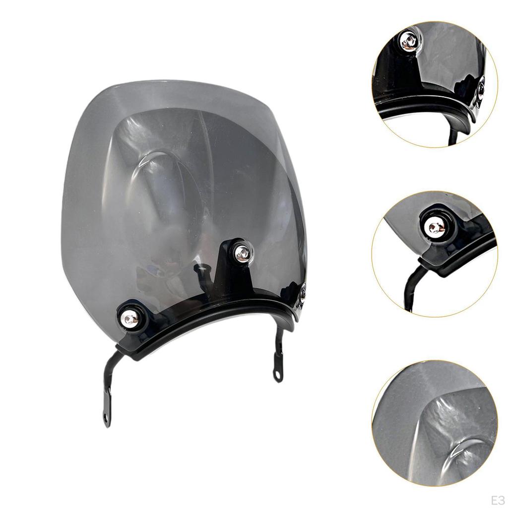 Motorbike Windshield Extended Deflector Front Replacement Sturdy Modern Wind for Guerrilla