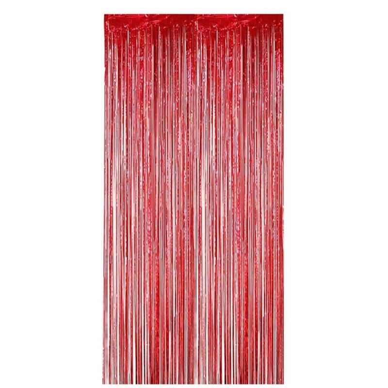 Metallic Tinsel Curtain Photo Booth Door Hanging Streamers Backdrop Birthday Wedding Bachelorette Party Decoration