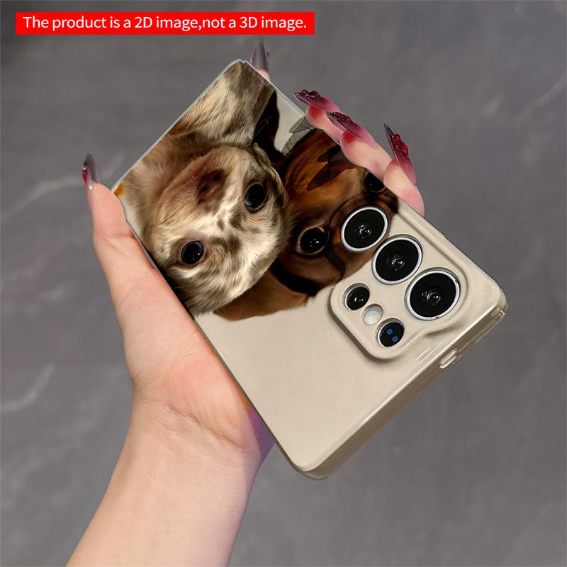 2DFlat Samsung phone case Adorable Dachshund Puppies Close-Up Phone Case Applicable to Galaxy S22 S23 S24 S25ULTRA S26 A12 A13 A14 A15 A16