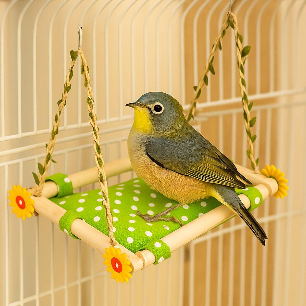 Removable Bird Hanging Hammock Breathable Bird Cage Stand  For Parrot Hamster Lovebird