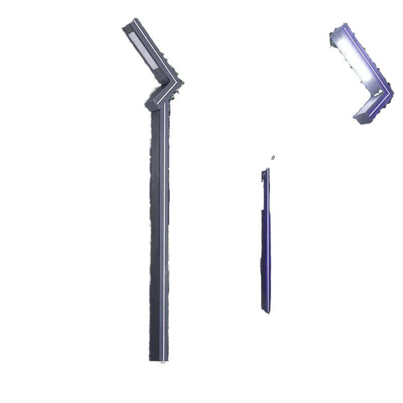 3-Meter 7-Shaped Aluminum LED Solar Street Light for Parks