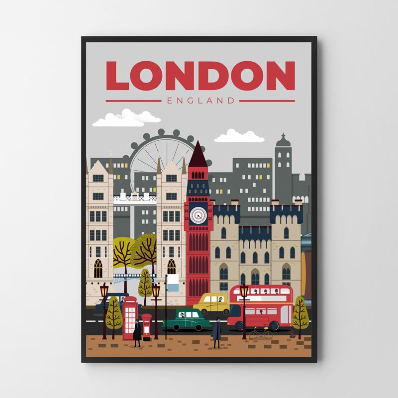 Poster London Illustration