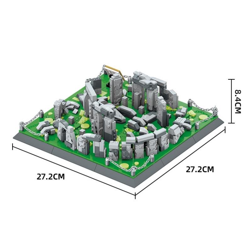 

Non-Toxic 753Pcs World Famous Architecture Wiltshire England Stonehenge Building Blocks Educational Toy Bricks Toys Gifts Christmas Gifts
