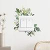 Painted Green Plant Leaf Switch Stickers for Bedroom Living Room Entrance Hall and Home Beautification Wall Stickers