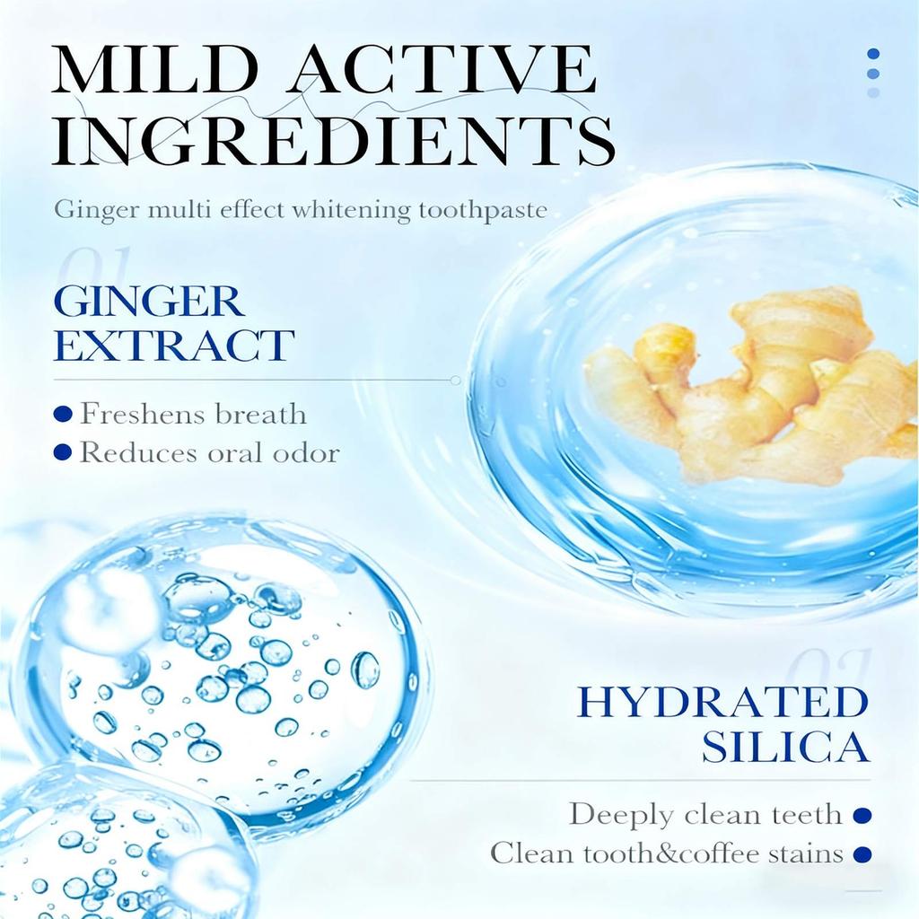 Daily Use Toothpaste Trio: Plaque Removal, Enamel Safe Formula for Refreshing Breath and Gentle Gum Support