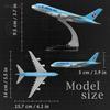 1/400 Scale Die-cast 16cm Metal Airplane Toys A380 Korean Airlines A380 Aircraft Model Simulation Alloy  Plane Model Building Kit