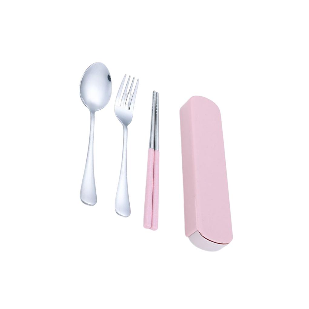Tableware Chopsticks Spoon Fork Utensils Reusable Smooth Eating Supplies Restaurant Camp School Dishwasher Steriliser