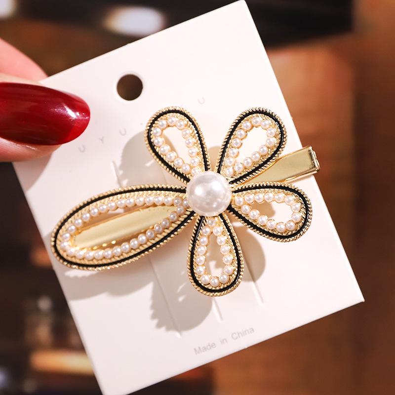 Elegant Rhinestone Hairpins Women Girls Pearl Hair Clips Pins Barrettes Accessories BB Hairclip Hairgrip Headdress