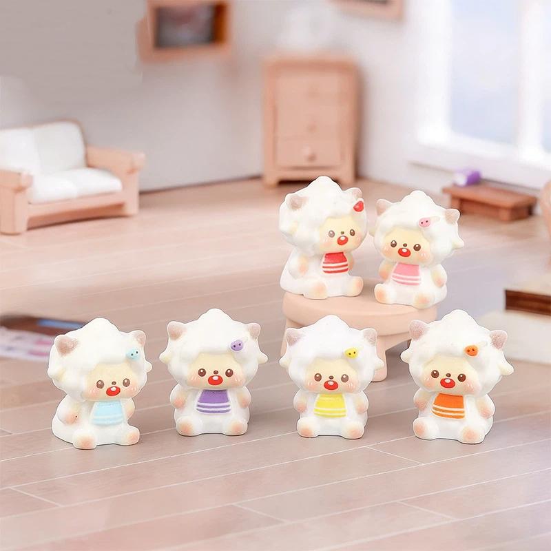 1Pc Miniature Fairy Garden Accessories Cute Sheep Lamb Ornament Figurines Home Garden Dollhouse Terrarium Decor