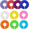 Adult Clothing Size Dividers - Double-Sided Plastic Rings for Wardrobe Organization