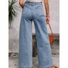 American Shiying Retro Washed Wide Leg Jeans Women 2025 Summer New Personality All-matching High Waist Trousers