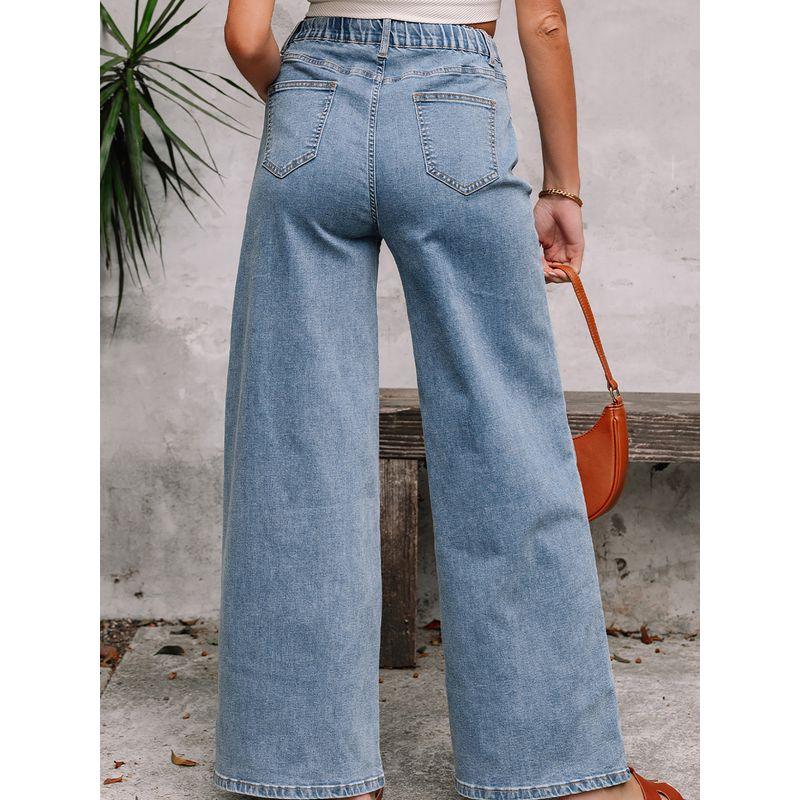 American Shiying Retro Washed Wide Leg Jeans Women 2025 Summer New Personality All-matching High Waist Trousers