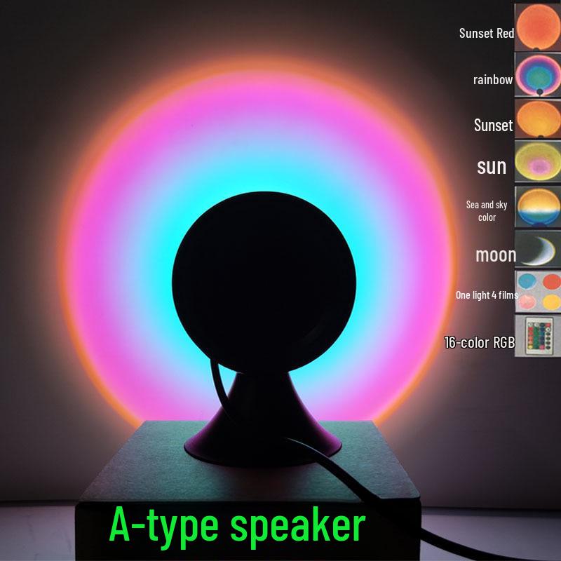 

Проекционная лампа RGB Sunset для стола и пола - Ocean Dawn Atmosphere Light Sunrise Red