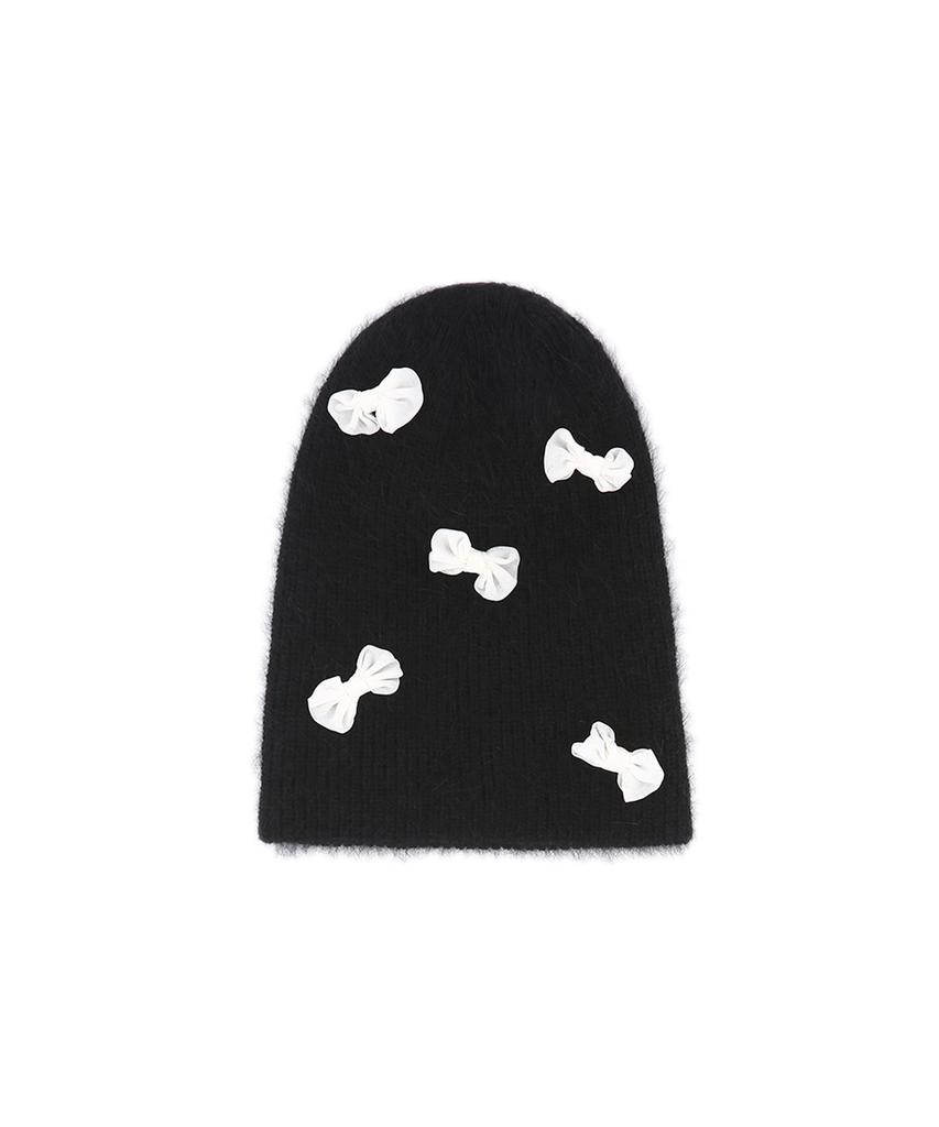 13MONTH Ribbon Mohair Beanie (Black)
