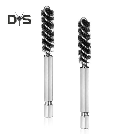 1/2 ks Golfové hole Kartáč na hadici na hlavu Nerezová ocel Kartáč na golfové hole Čisticí nástroj Golfový hřídel Kroucený drátěný vrtací kartáč