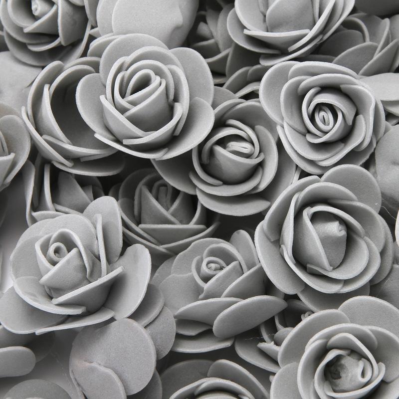 Uflower 100Pcs Artificial Foam Rose Flowers Head PE Fake Flower for Wedding Party Home Dceor DIY Bear Rose Valentines Day Gifts