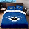 3PCS Hambur-ger Of Victory Symbol Bedding Set,Including 1pc Duvet Cover And 2pcs Pillowcases Perfect for Bedroom, Dormitory, Fan Christmas Gift