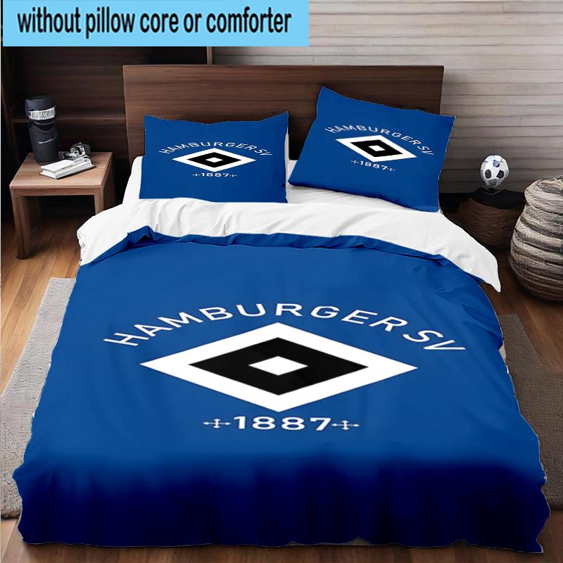 3PCS Hambur-ger Of Victory Symbol Bedding Set,Including 1pc Duvet Cover And 2pcs Pillowcases Perfect for Bedroom, Dormitory, Fan Christmas Gift
