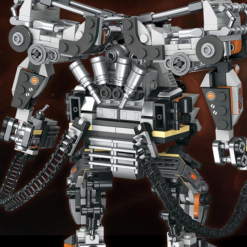 Non-Toxic Sci-Fi Mech Warrior Moc Bricks Toys Battle Mecha Suit Model Movie Armor Robot Building Blocks Action Figures Gifts For Kid Adult