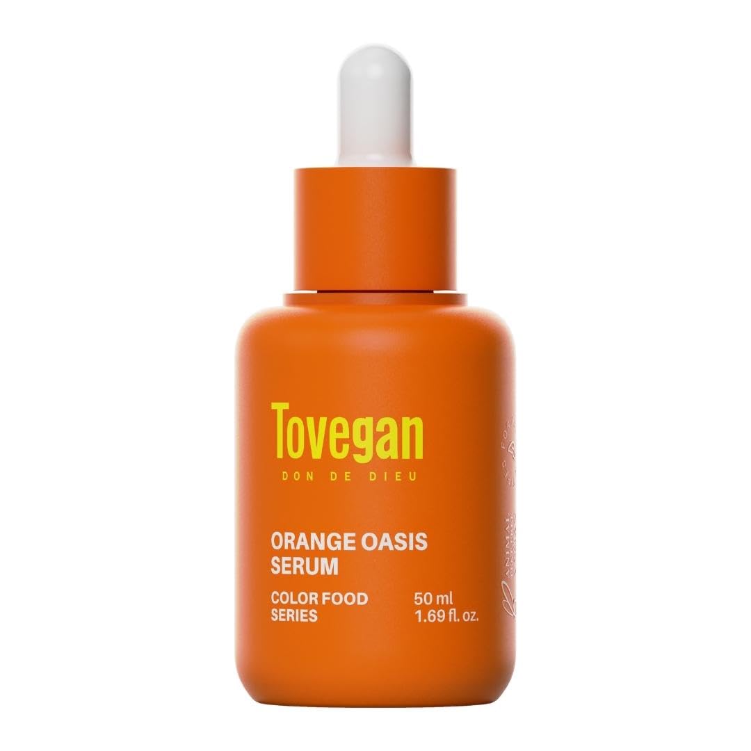 

[Tovegan Official] Orange Oasis Serum 50ml 72.9% Orange Extract Brightens Dullness, Brightens Skin Tone, Improves Elasticity Vegan Cruelty-Free