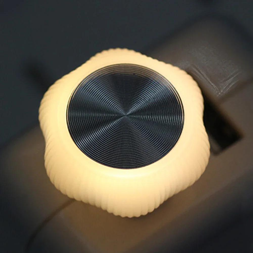 

New car ambient light wireless USB free car interior LED car breathing light wireless modification colorful night light теплим білим кольором