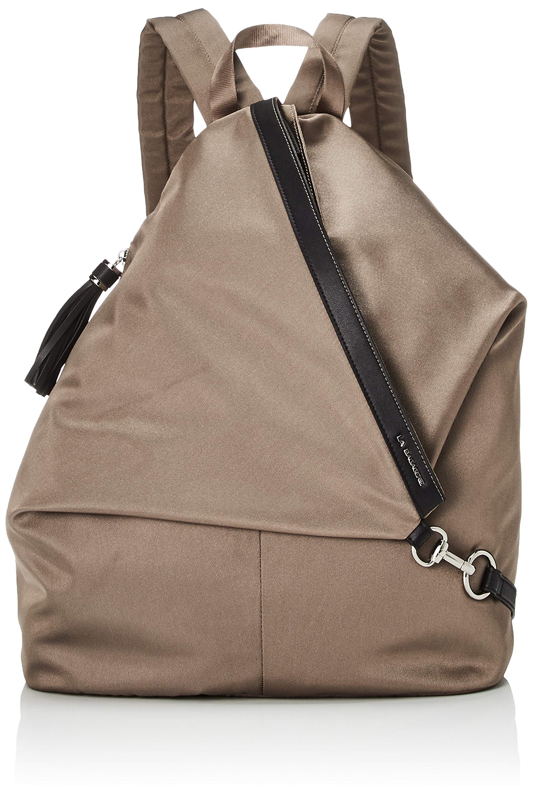 Рюкзак Labagagerie [Переиздание] Женский рюкзак с откидным клапаном и кисточкой, B02-01-01, Бежевый