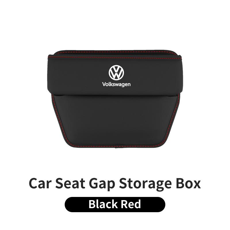 Car Trapezoidal Seat Gap Organizer PU Leather Storage Box Auto Accessories For VW R Scirocco Jetta Beetle Golf Passat TiguanSZ2