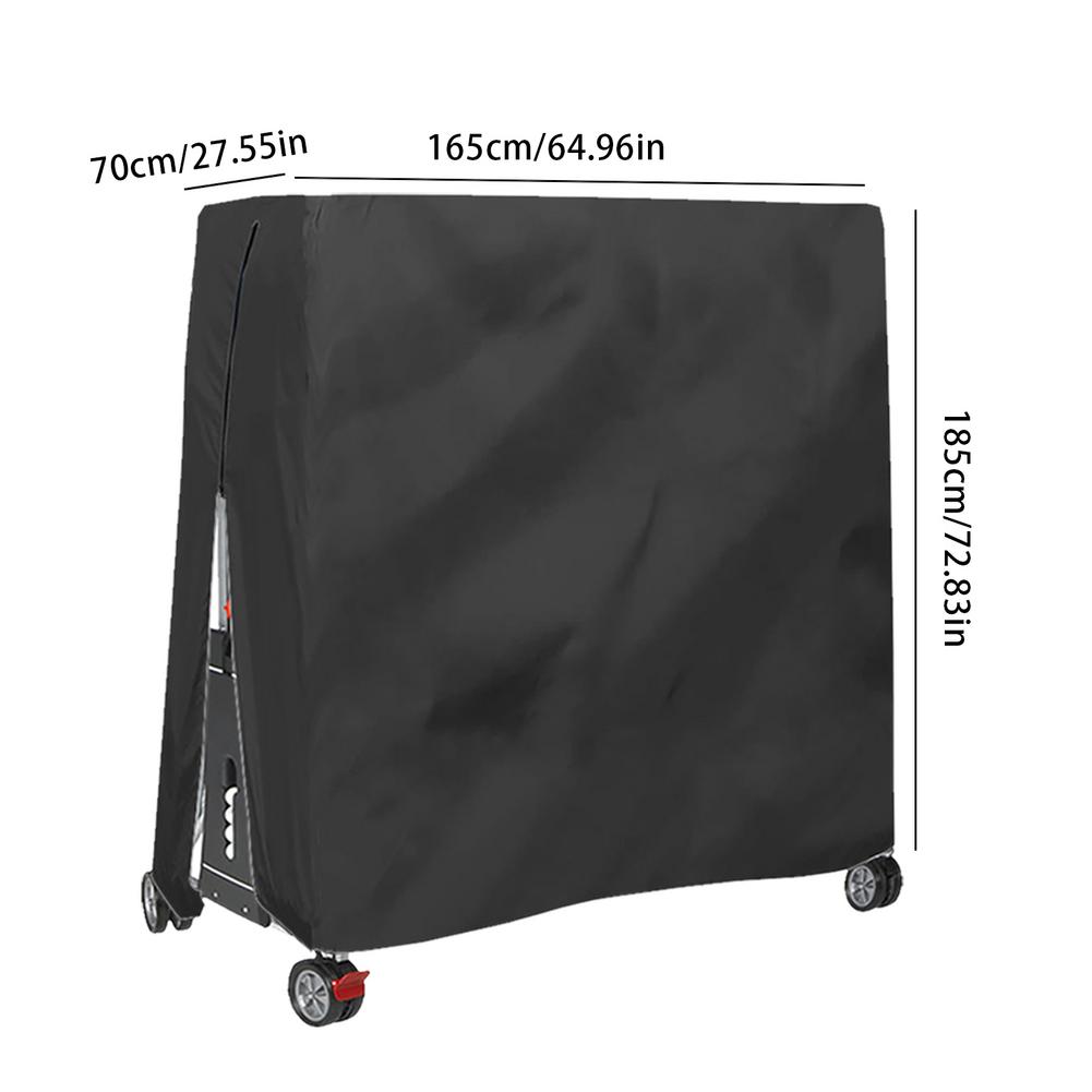 

Пылезащитные чехлы для стола для пинг-понга Оксфорд Водонепроницаемый Чехол для хранения Уличный Дождь Ветер Солнце УФ-стойкий Чехол для хранения теннисного стола чёрный