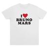 2026 I Heart Bruno Mars Maglietta Morbida Merchandising di Bruno Mars T-shirt Donna Uomo Cotone Casual a Manica Corta Top Basici per l'Uso Quotidiano
