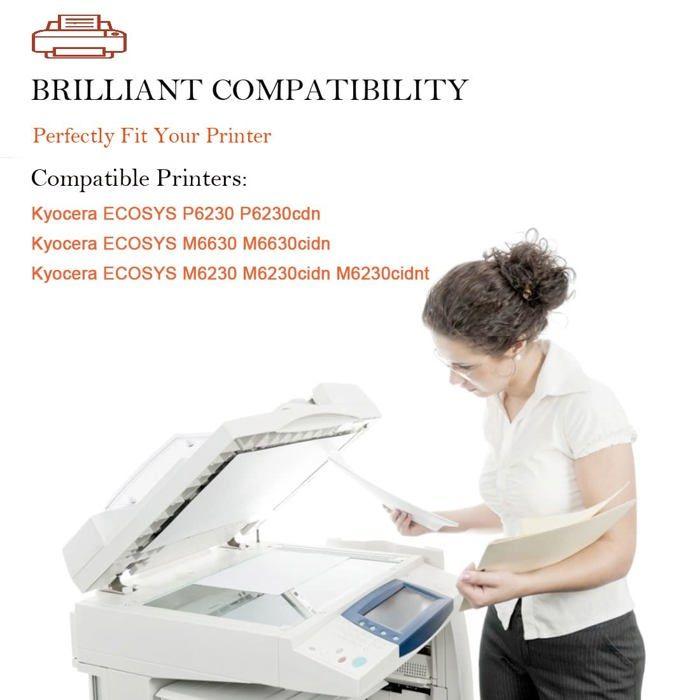 Toner - ASEKER - TK5270-BK - Noir - 8000 pages - Compatible Kyocera