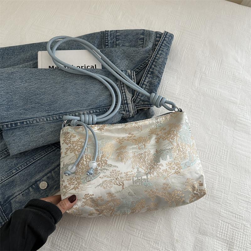 

Stylish Large Capacity Shoulder Bag For Women In Blue White Pink Fashionable Design синий