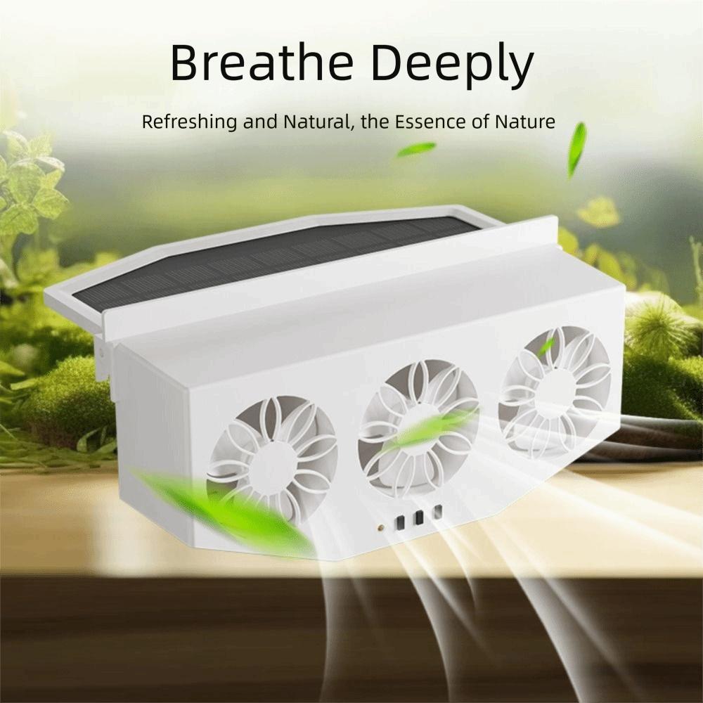Solar Powered Solar Powered Car Ventilator Continuous Operation Auto Air Vent  Daily Use