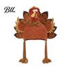 Thanksgiving Theme Celebration Headwear Funny Turkey Hat for Adults, Costume Accessory, Novelty Soft Creative Role Play Knitted Women, Men,