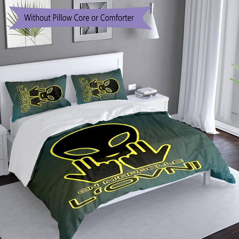 3pcs Jul Fait d'or pattern bedding set duvet cover set includes duvet cover &pillowcases, perfect all season bedroom decoration & gift