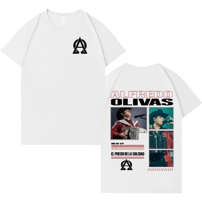 Rapper Alfredo Olivas New Album Tour 2026 Tshrit Mens Womens Fashion Music Casual Tshrits Loose Short Sleeve T Shrits Streetwear