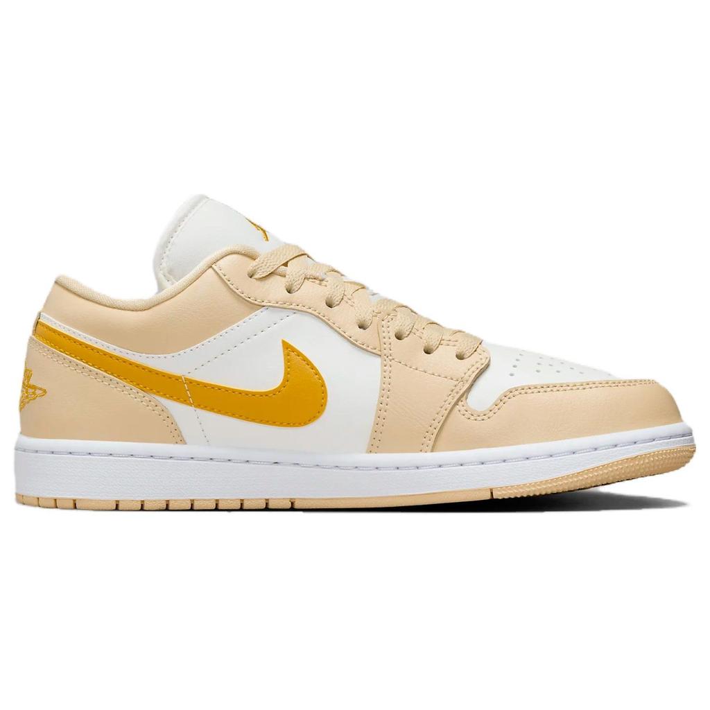 Air Jordan 1 Low Sail Yellow Ochre Women Sneakers Cream Pale-Vanilla White DC0774-170
