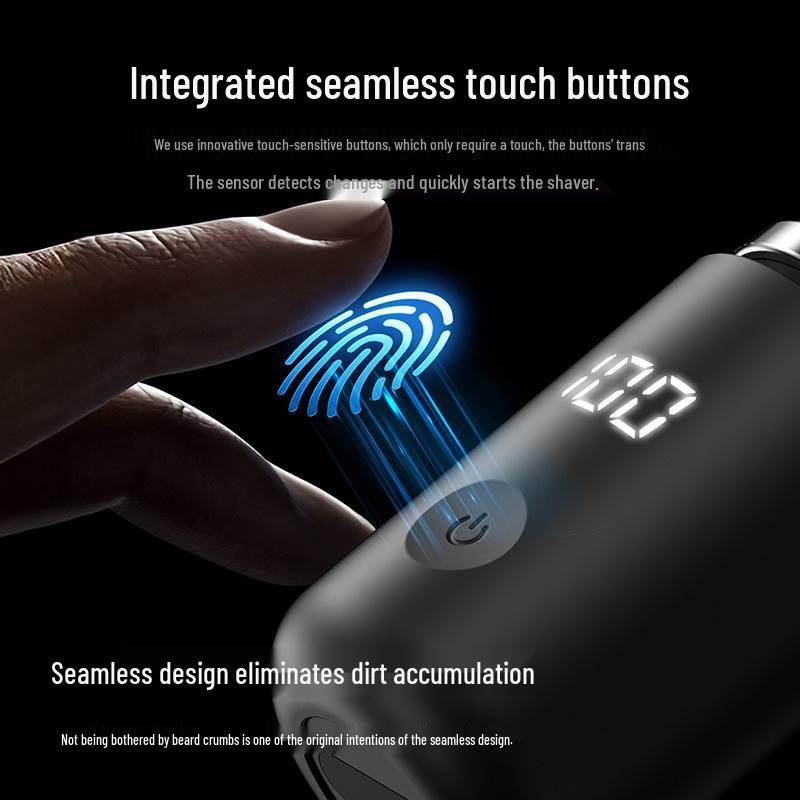 2025 Portable Rechargeable Mini Shaver – Lighted, Electric, Steel, and Car Washable Razor