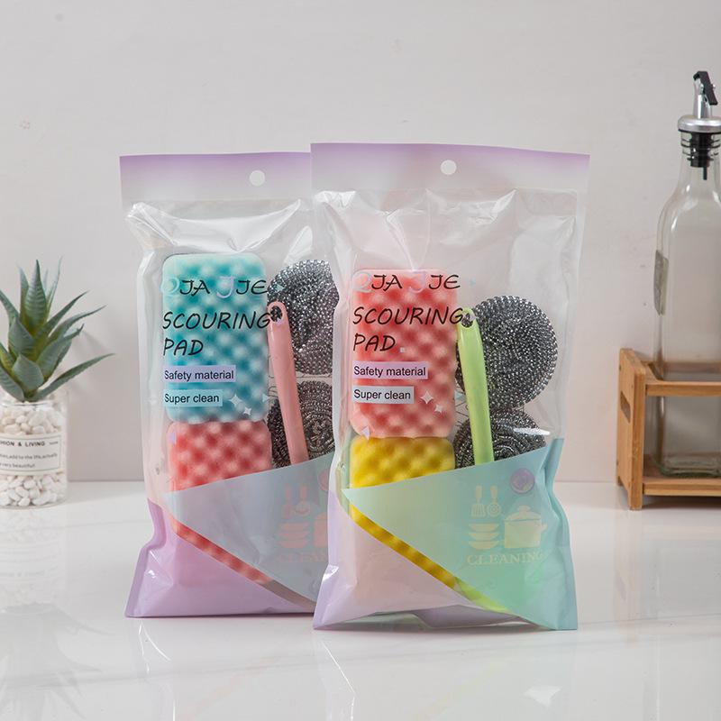 

Newcomer Offer: Free Shipping on Kitchen Cleaning Set with Dishwashing Steel Wool, Scouring Pad, and Handle.